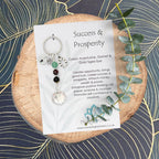 Personalised Prosperity Crystal Keyring | Luck Gifts | Dream & Believe Collection