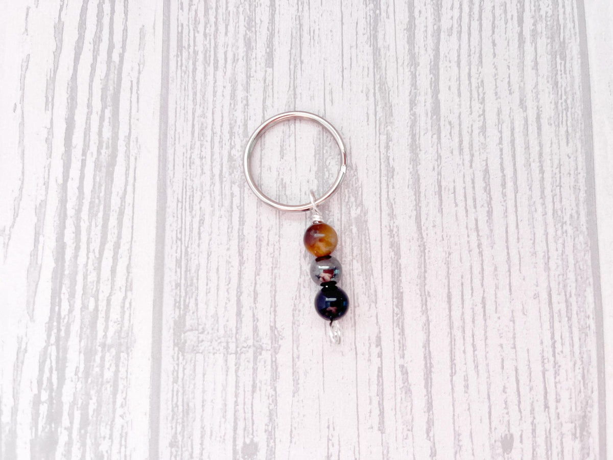 Still Waters Keychain | Deflect Crystal Emotional Gifts | Strength Within