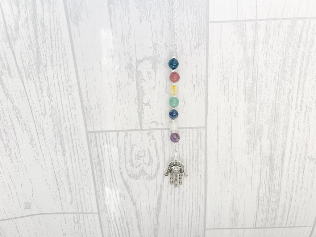The Core of Seven Chakra Rear View Mirror Charm | Sacred Spirit