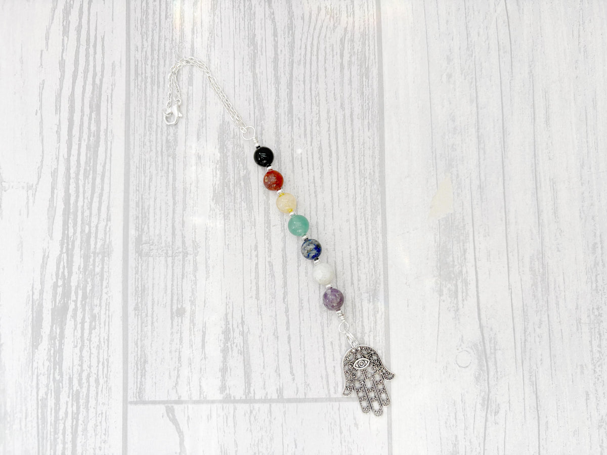 The Core of Seven Chakra Rear View Mirror Charm | Sacred Spirit
