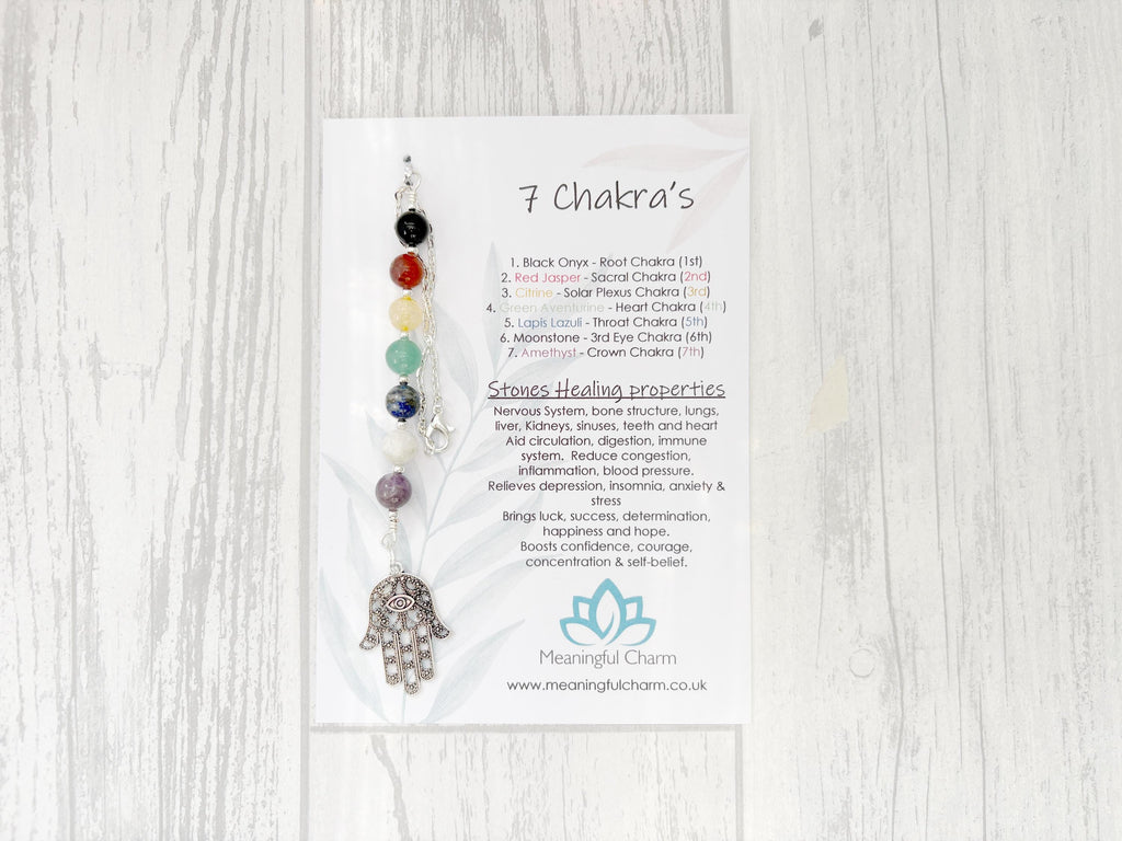 The Core of Seven Chakra Rear View Mirror Charm | Sacred Spirit