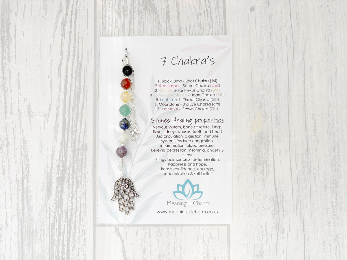 The Core of Seven Chakra Rear View Mirror Charm | Sacred Spirit
