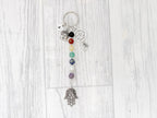 The Core of Seven Chakra Keyring | Spiritual Crystal Gift | Sacred Spirit