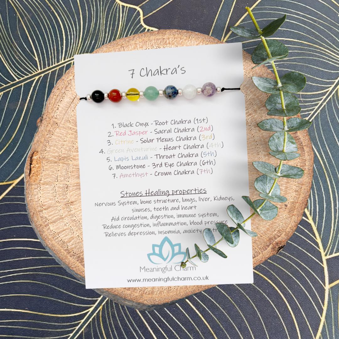 The Core of Seven Chakra Bracelet | Spiritual Crystal Gift | Sacred Spirit