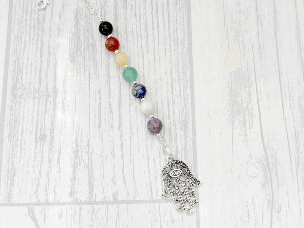 The Core of Seven Chakra Rear View Mirror Charm | Sacred Spirit