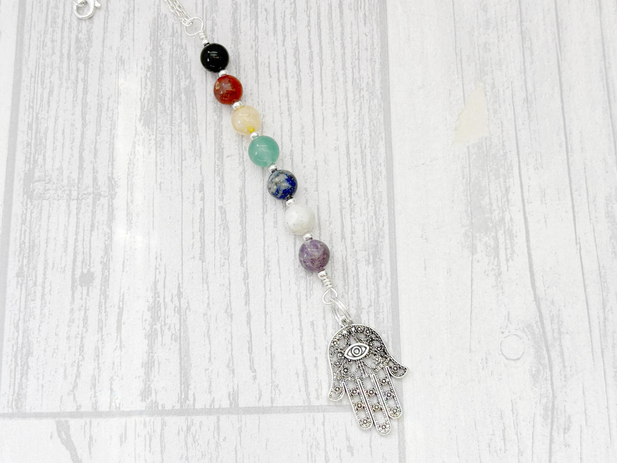 The Core of Seven Chakra Rear View Mirror Charm | Sacred Spirit