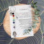 The Core of Seven Chakra Keyring | Spiritual Crystal Gift | Sacred Spirit