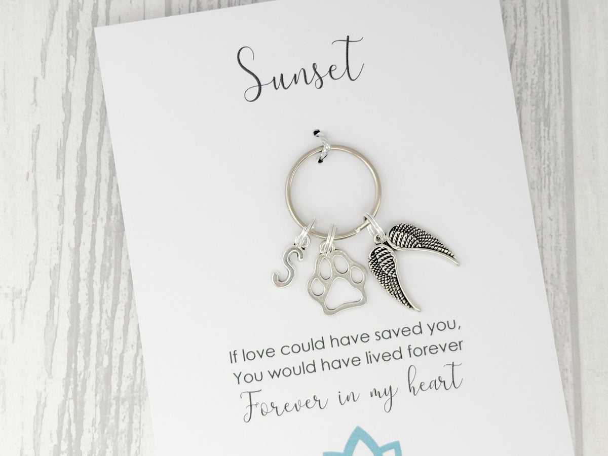 Dog Memorial Keyring | Pet Loss Gift | Personalised Keepsake