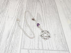 Dark Enchantments Crystal Pentagram Necklace | Gemstone Pentacle Pendant