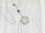 Dark Enchantments Crystal Pentagram Necklace | Gemstone Pentacle Pendant