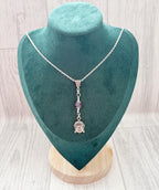 Sacred Spirit | Crystal Buddha Necklace | Silver Spiritual Gemstone Pendant