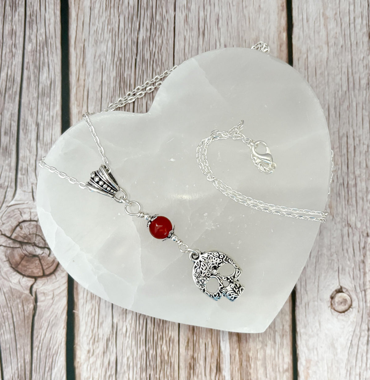 Dark Enchantments Crystal Skull Necklace | Gothic Pendant