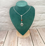 Dark Enchantments Crystal Skull Necklace | Gothic Pendant