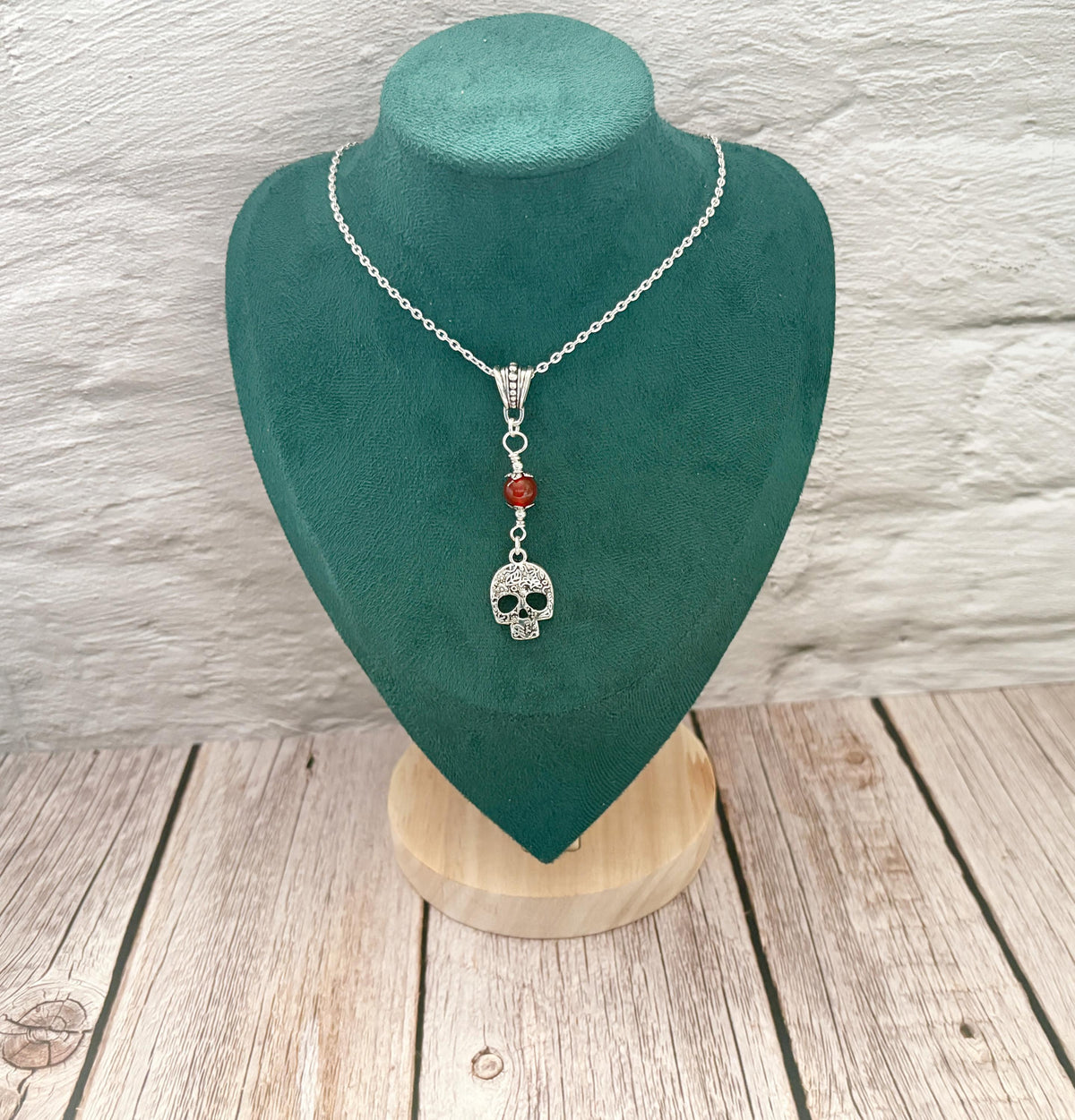 Dark Enchantments Crystal Skull Necklace | Gothic Pendant