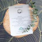 Sterling Silver Inner Calm Crystal Ring for the change | Balance, Grounding and Resilience Gifts