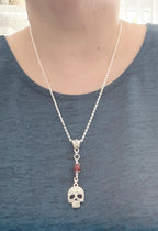 Dark Enchantments Crystal Skull Necklace | Gothic Pendant