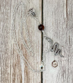Dark Enchantments Crystal Snake Necklace | Gothic Serpent Pendant