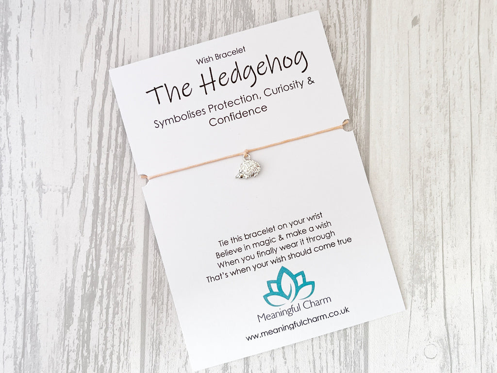Spirit Animal Hedgehog Wish Bracelet | Confidence Gift | Sacred Spirit