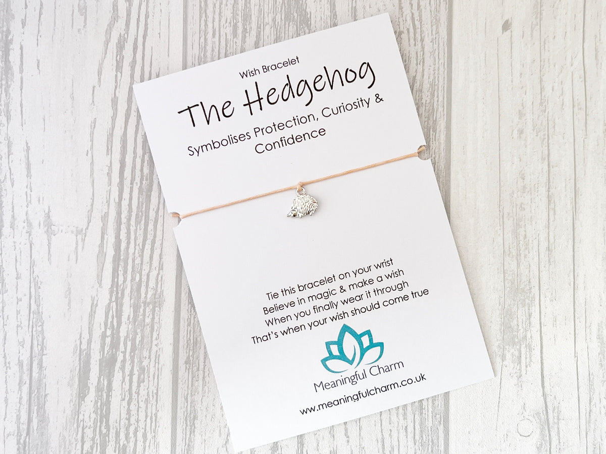 Spirit Animal Hedgehog Wish Bracelet | Confidence Gift | Sacred Spirit