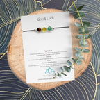 Good Luck Crystal Bracelet | Green Aventurine, Citrine & Tiger's Eye | Dream & Believe Collection