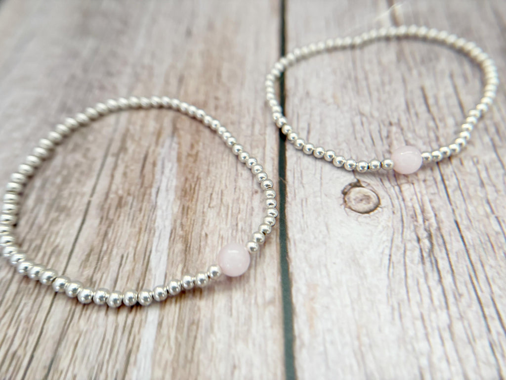 Growing Up Mother & Daughter Distance Crystal Bracelet Set