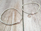 Growing Up Mother & Daughter Distance Crystal Bracelet Set