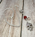 Dark Enchantments Crystal Skull Necklace | Gothic Pendant