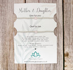 Growing Up Mother & Daughter Distance Crystal Bracelet Set