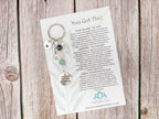 You Got This Keyring | Personalised Initial & Gemstone Motivational Support Gift