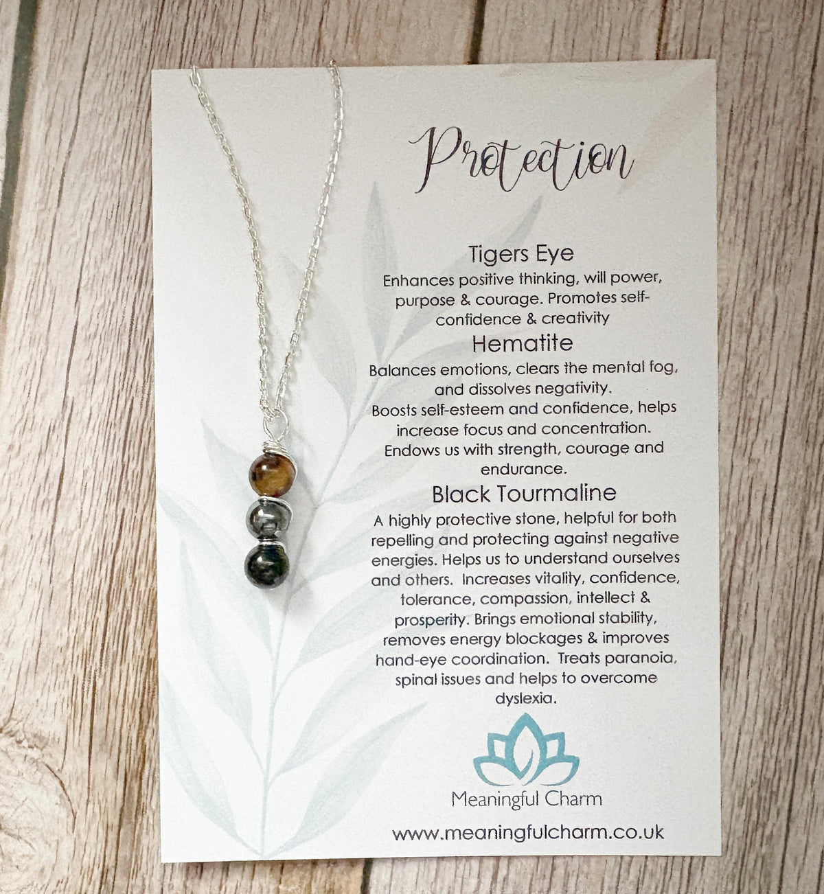 Soul Shield Necklace | Deflect Crystal Emotional Gifts | Strength Within