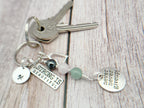 You Got This Keyring | Personalised Initial & Gemstone Motivational Support Gift