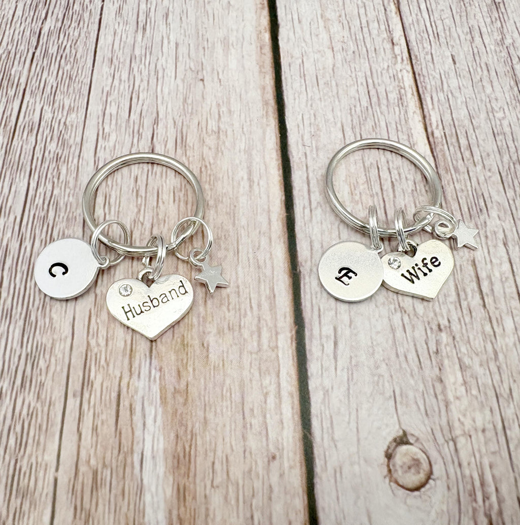 Husband & Wife Keyring Set | Matching Keepsake Gift