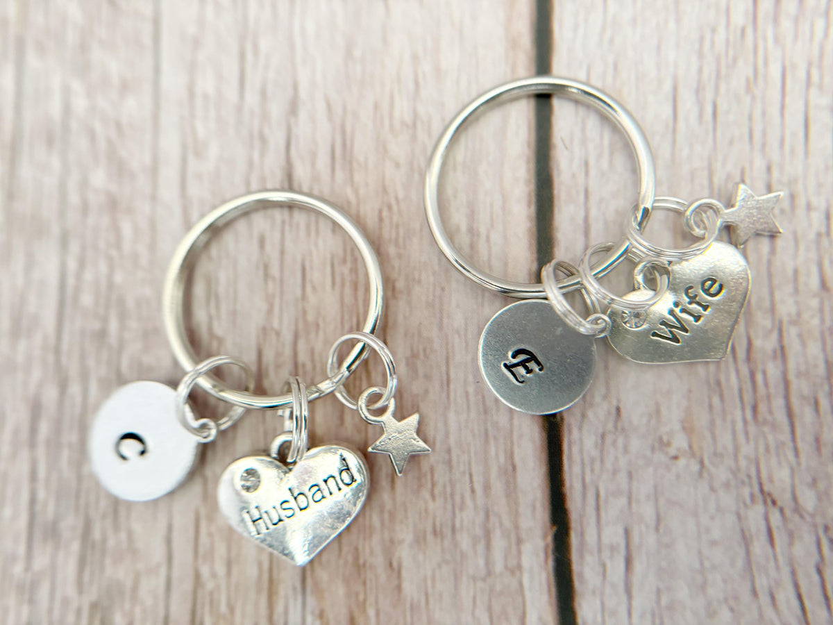 Husband & Wife Keyring Set | Matching Keepsake Gift