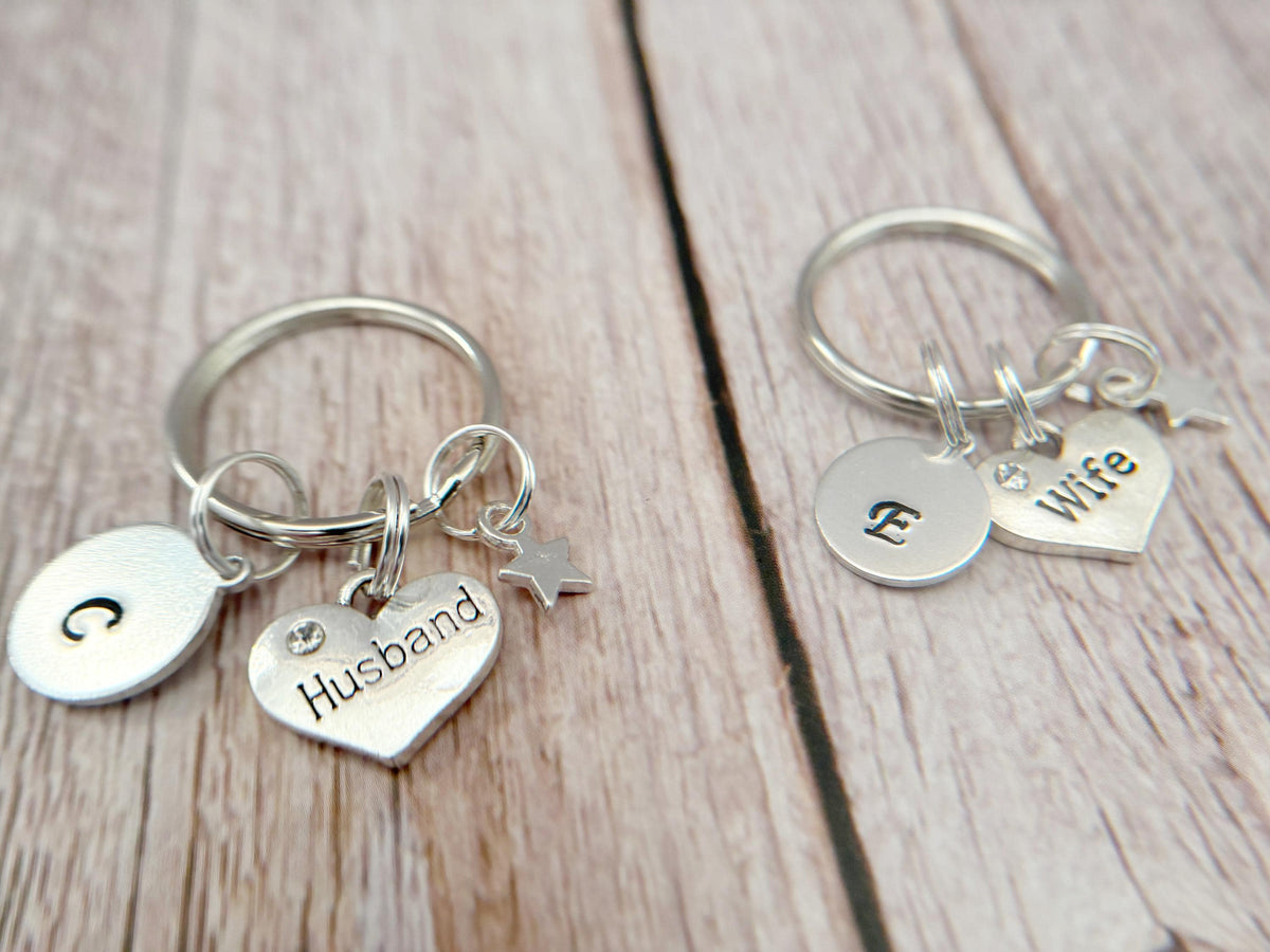 Husband & Wife Keyring Set | Matching Keepsake Gift