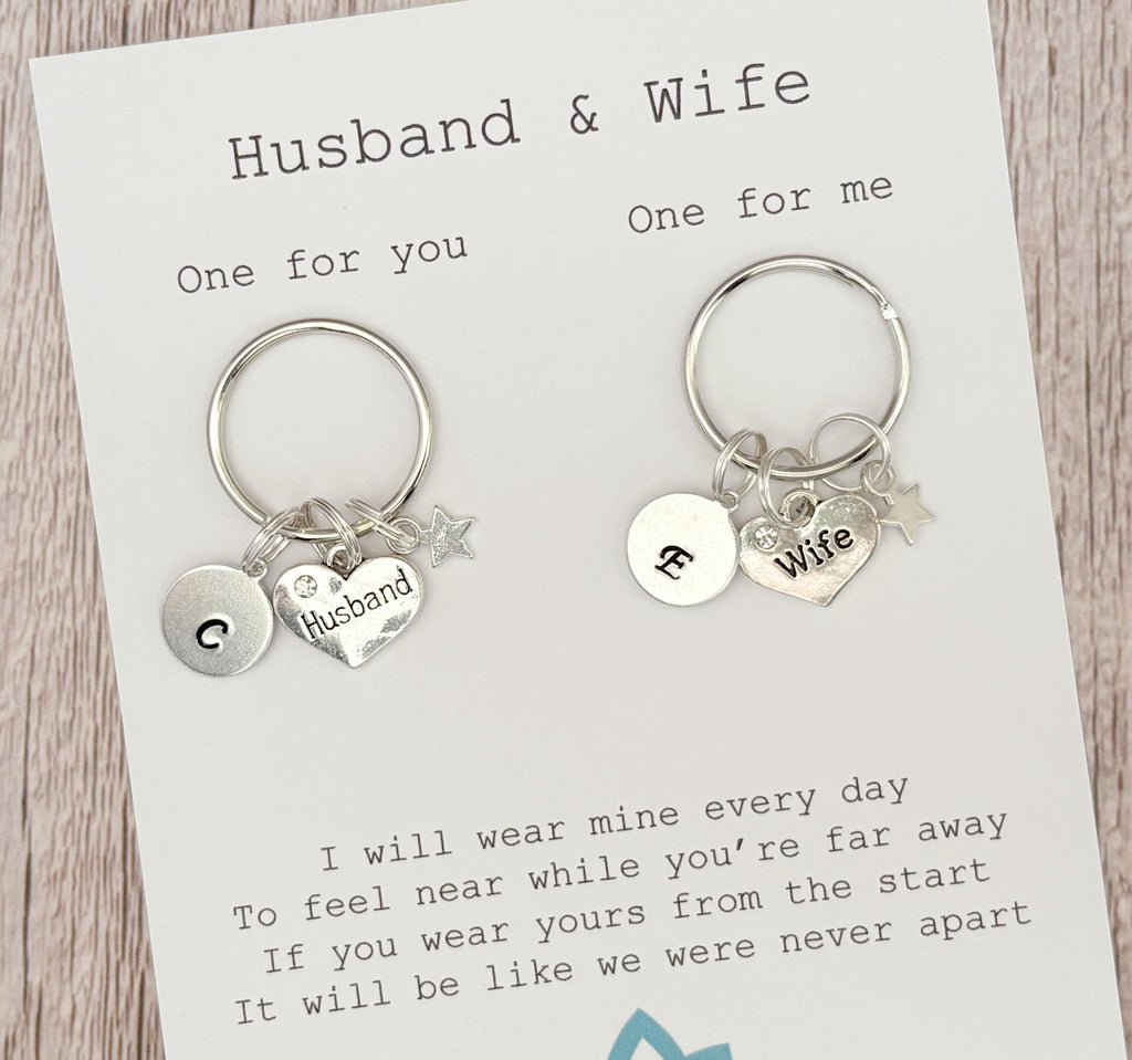 Husband & Wife Keyring Set | Matching Keepsake Gift