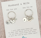 Husband & Wife Keyring Set | Matching Keepsake Gift