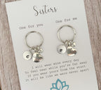 Personalised Sisters Matching Keyring Set, Unbreakable Sisterhood Bond