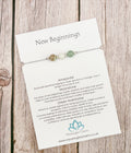 New Beginnings Crystal Bracelet | Adjustable Gemstone Gift
