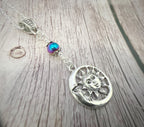 Written in the Stars | Crystal Moon & Sun Necklace | Silver Celestial Gemstone Pendant