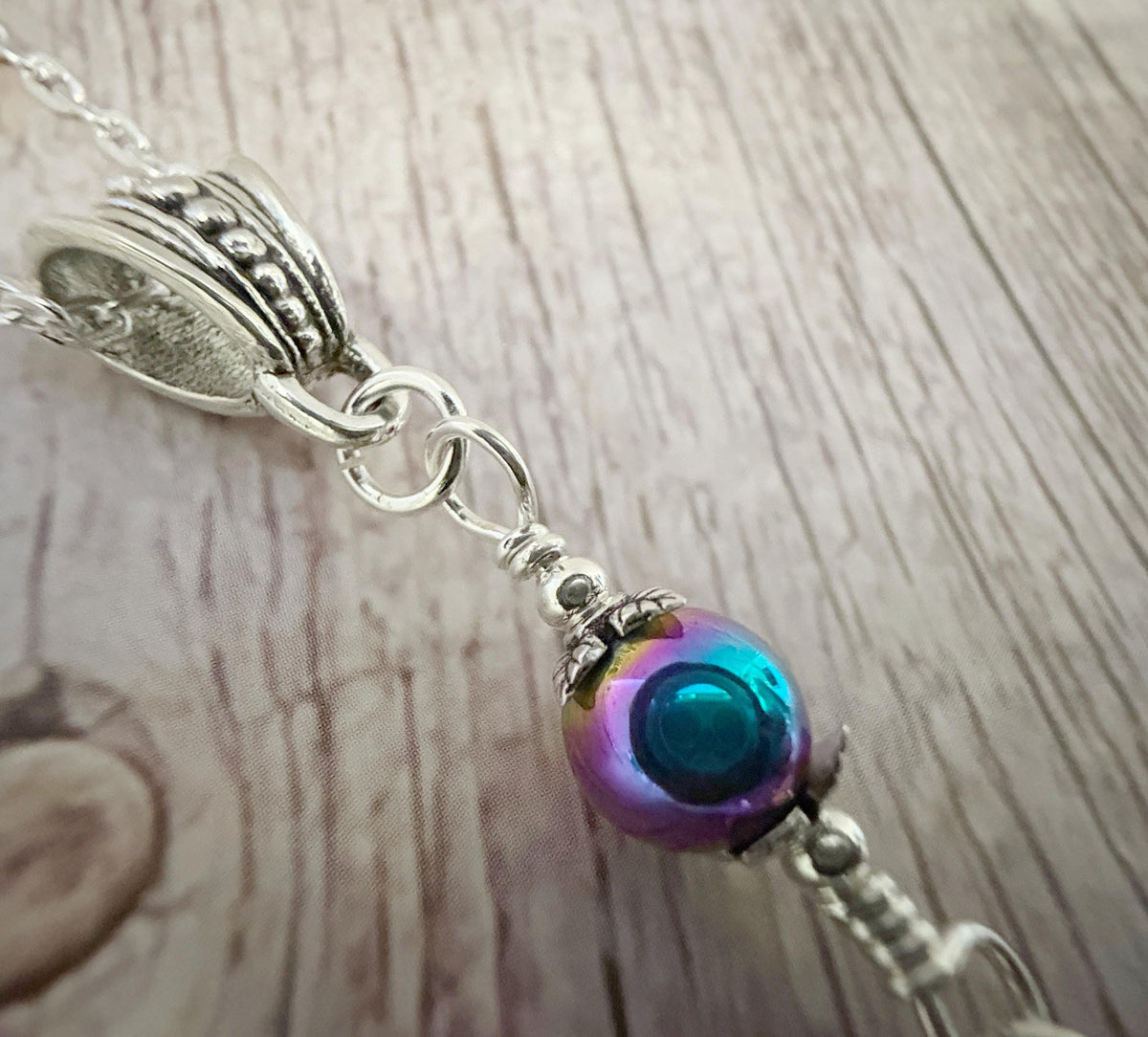 Written in the Stars | Crystal Moon & Sun Necklace | Silver Celestial Gemstone Pendant
