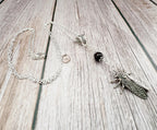 Dark Enchantments Crystal Moth Necklace | Gothic Pendant