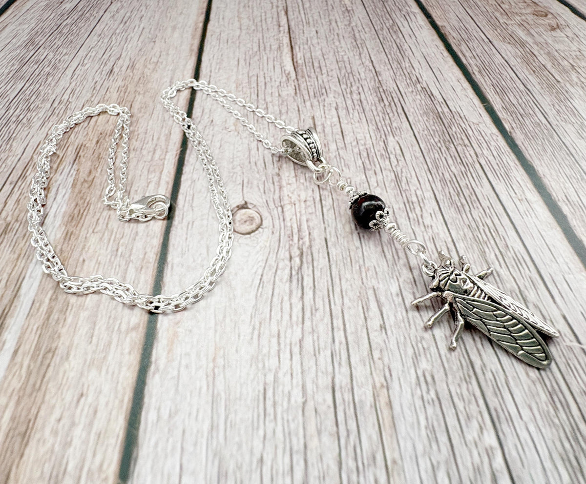 Dark Enchantments Crystal Moth Necklace | Gothic Pendant