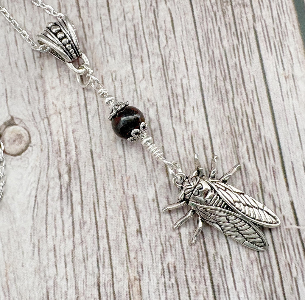 Dark Enchantments Crystal Moth Necklace | Gothic Pendant