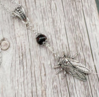 Dark Enchantments Crystal Moth Necklace | Gothic Pendant