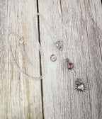 Dark Enchantments Crystal Barbed Wire Heart Necklace | Gothic Pendant