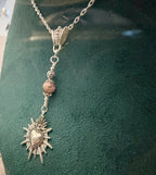Dark Enchantments Crystal Barbed Wire Heart Necklace | Gothic Pendant