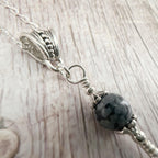 Dark Enchantments Crystal Death Moth Necklace | Silver Gothic Gemstone Pendant