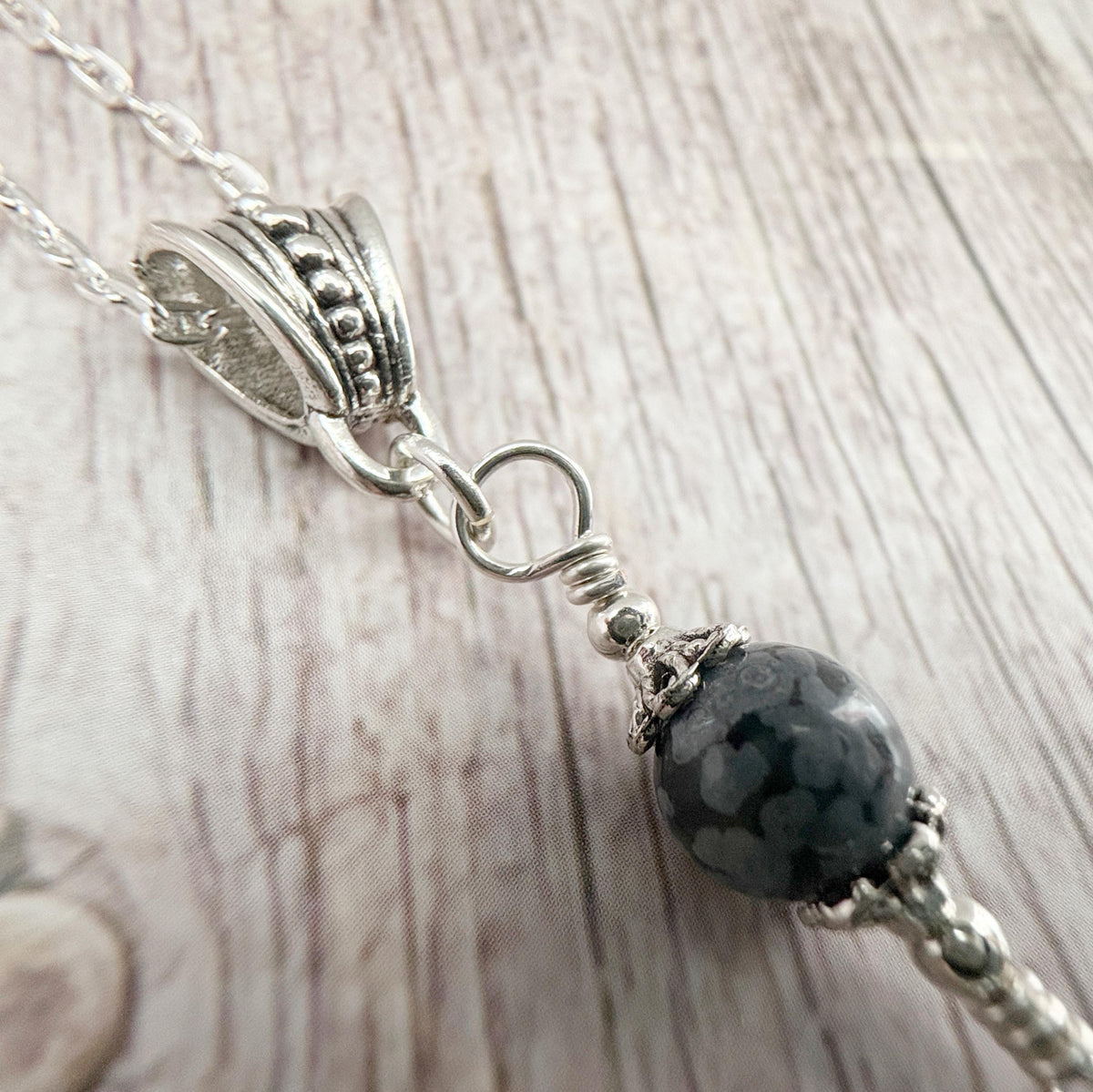 Dark Enchantments Crystal Death Moth Necklace | Silver Gothic Gemstone Pendant