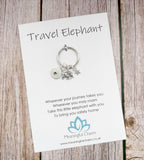 Travel Elephant Keyring | Personalised Good Luck Travelling Gift