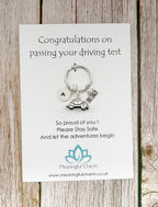 Personalised Passed Driving Test Keyring for Congratulations New Driver Gifts